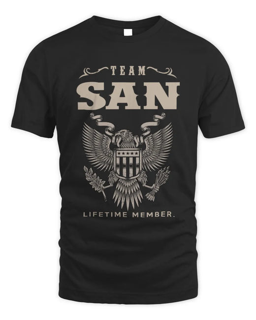 SAN TP06-K82 – Personalized Classic Style Apparel “Team NAME Lifetime Member”