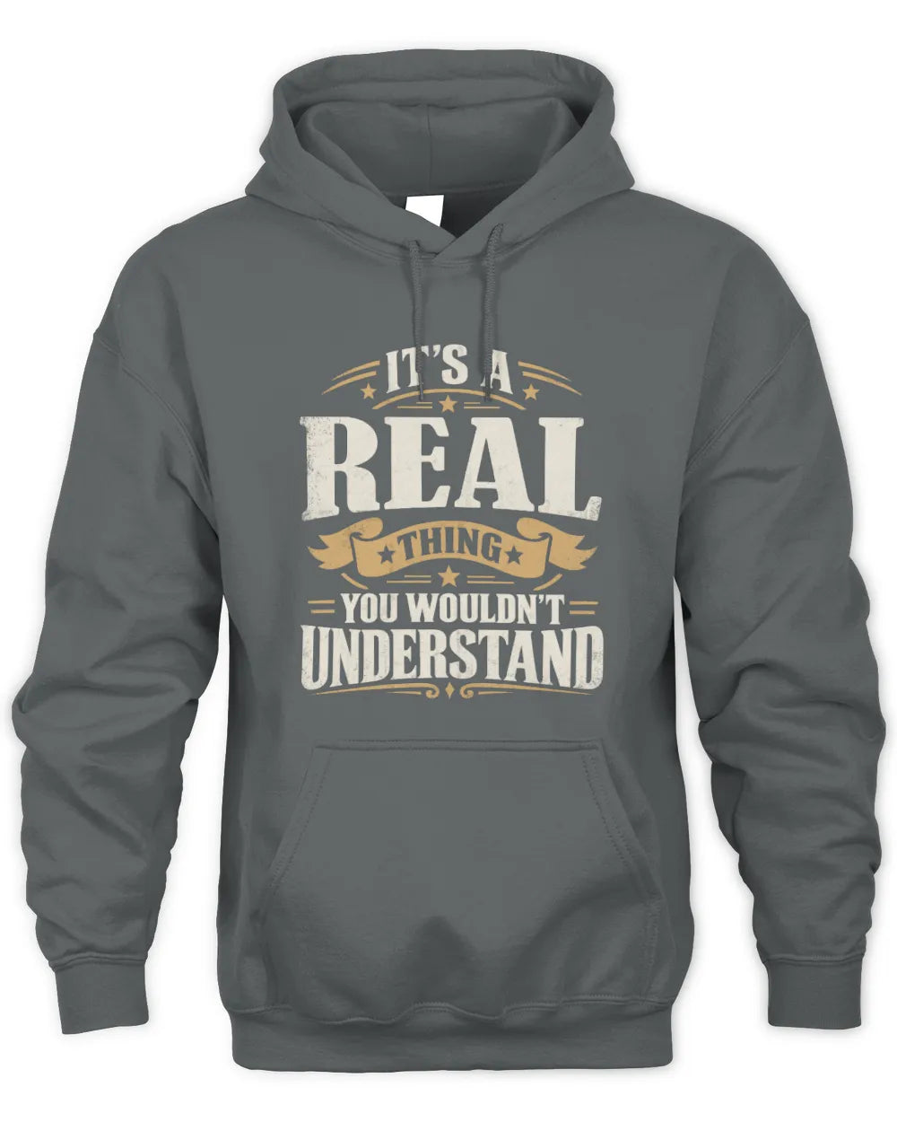 REAL P08 TH51 - Personalized “It’s a/an [NAME] Thing – You Wouldn’t Understand” Shirt - Unisex Hoodie - Charcoal