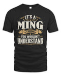MING P08 TH51 - Personalized “It’s a/an [NAME] Thing – You Wouldn’t Understand” Shirt - Unisex Standard T-Shirt - Black
