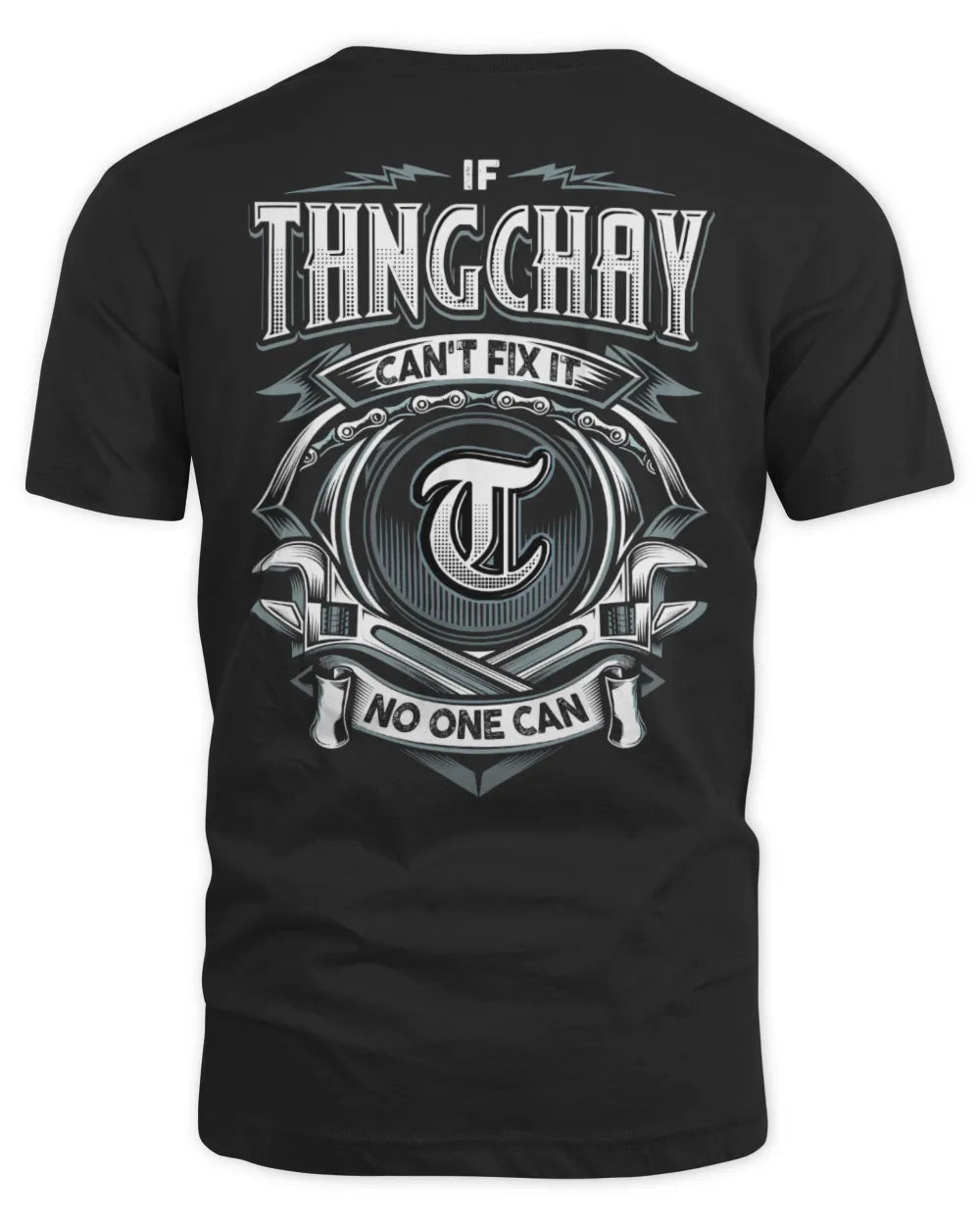 THNGCHAY AP81-K4-626 - Personalized Ahmed Quote Apparel “If Ahmed Can't Fix It, No One Can” - Unisex Standard T-Shirt - Black
