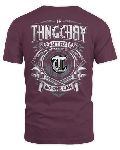 THNGCHAY AP81-K4-626 - Personalized Ahmed Quote Apparel “If Ahmed Can't Fix It, No One Can” - Unisex Standard T-Shirt - Maroon