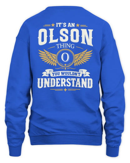 OLSON KT06-M008 It’s a [NAME] Thing – You Wouldn’t Understand | Personalized Vintage T-Shirt - Unisex Sweatshirt - Royal