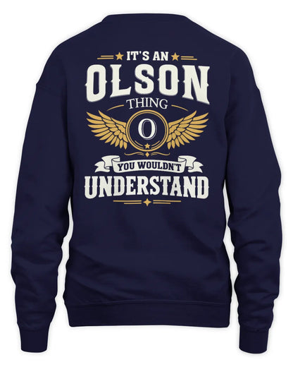 OLSON KT06-M008 It’s a [NAME] Thing – You Wouldn’t Understand | Personalized Vintage T-Shirt - Unisex Sweatshirt - Navy