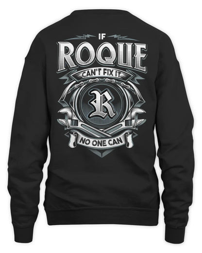 ROQUE AP81-K4-626 - Personalized Ahmed Quote Apparel “If Ahmed Can't Fix It, No One Can” - Unisex Sweatshirt - Black