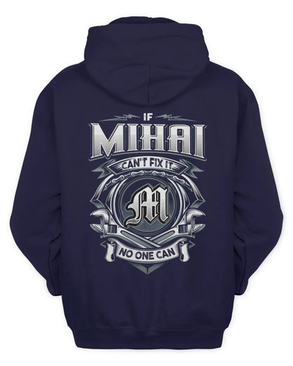 MIHAI AP81-K4-626 - Personalized Ahmed Quote Apparel “If Ahmed Can't Fix It, No One Can” - Unisex Hoodie - Navy