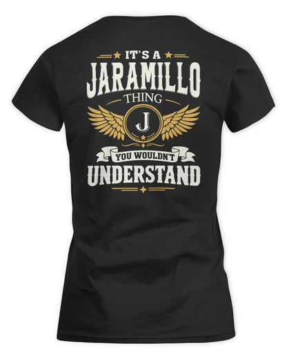 JARAMILLO KT06-M008 It’s a [NAME] Thing – You Wouldn’t Understand | Personalized Vintage T-Shirt - Women's Standard T-Shirt - Black
