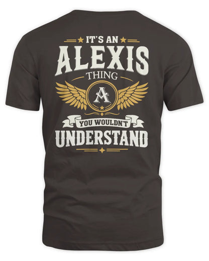 ALEXIS KT06-M008 It’s a [NAME] Thing – You Wouldn’t Understand | Personalized Vintage T-Shirt - Unisex Standard T-Shirt - Dark Chocolate