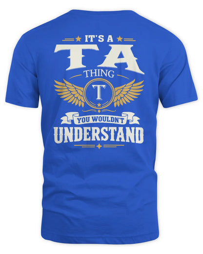 TA KT06-M008 It’s a [NAME] Thing – You Wouldn’t Understand | Personalized Vintage T-Shirt - Unisex Standard T-Shirt - Royal