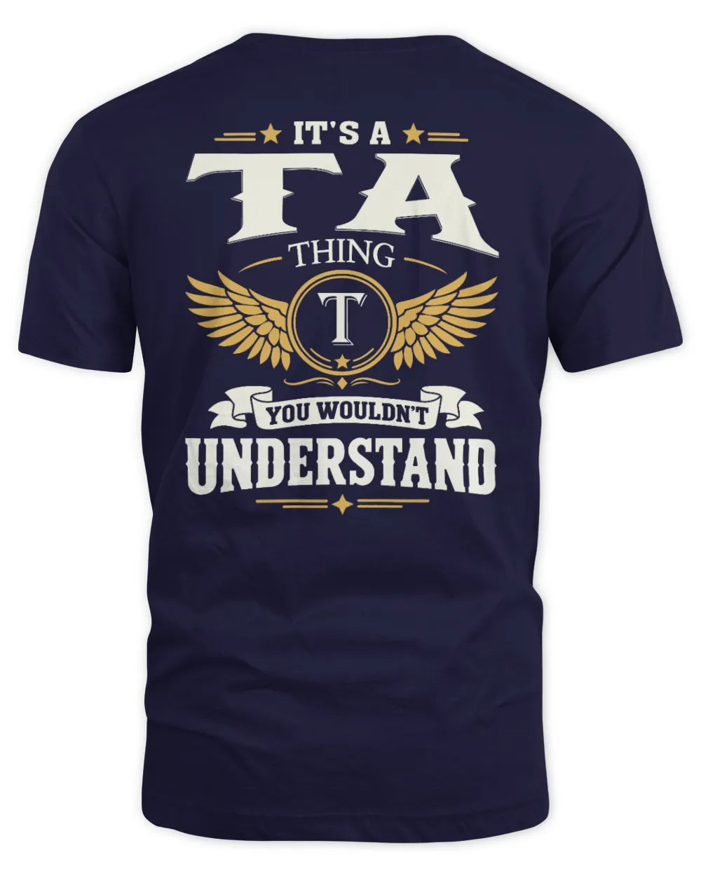 TA KT06-M008 It’s a [NAME] Thing – You Wouldn’t Understand | Personalized Vintage T-Shirt - Unisex Standard T-Shirt - Navy