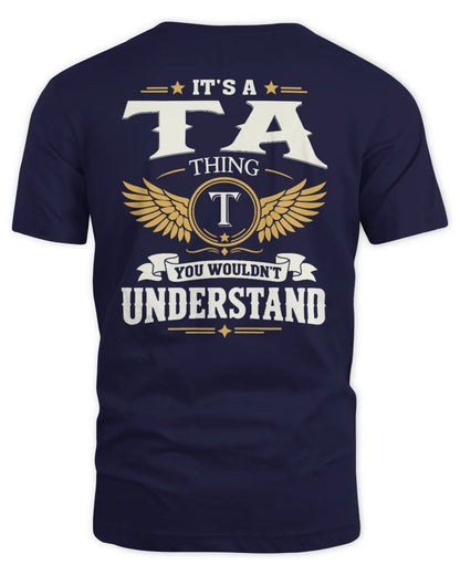 TA KT06-M008 It’s a [NAME] Thing – You Wouldn’t Understand | Personalized Vintage T-Shirt - Unisex Standard T-Shirt - Navy
