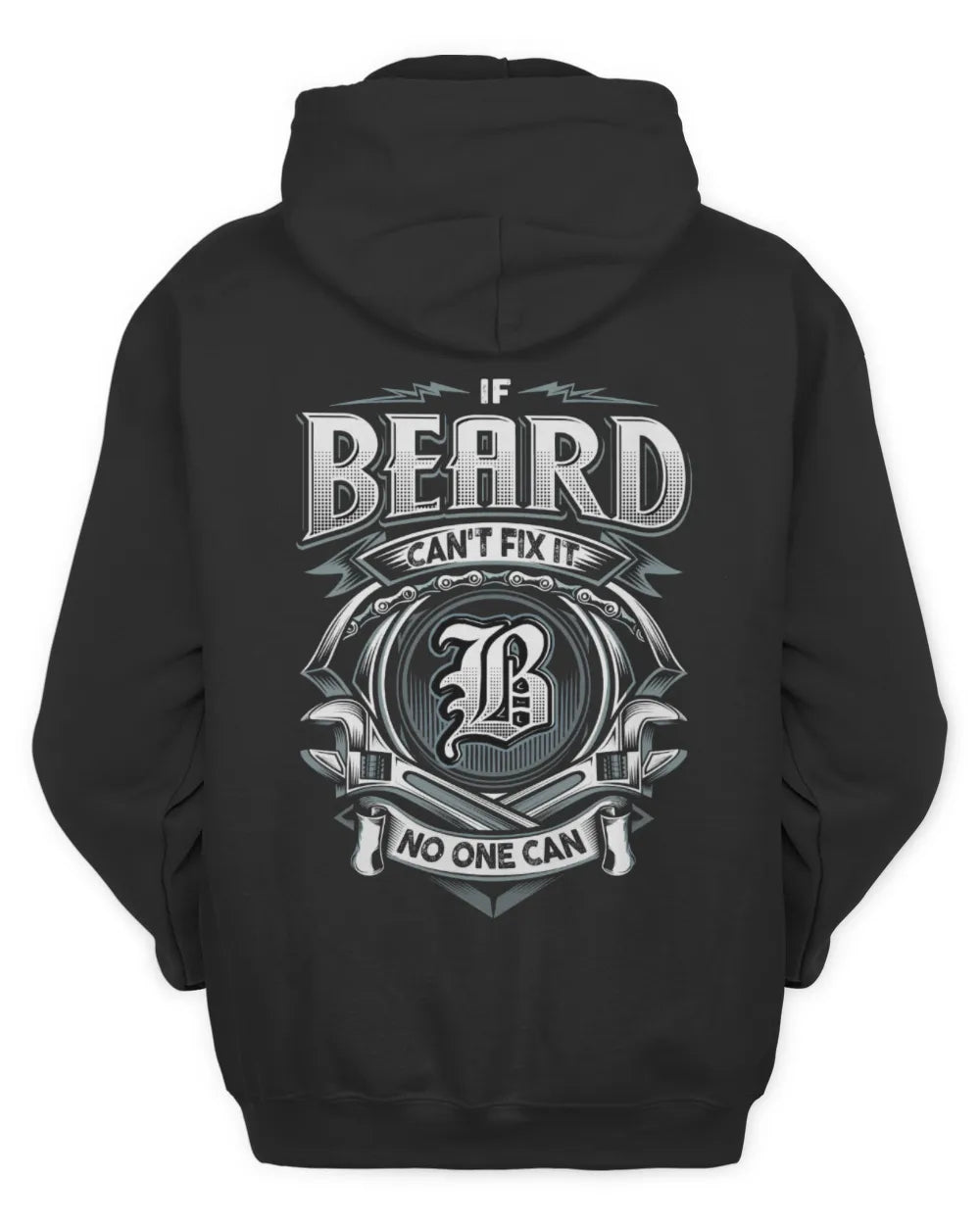 BEARD AP81-K4-626 - Personalized Ahmed Quote Apparel “If Ahmed Can't Fix It, No One Can” - Unisex Hoodie - Black