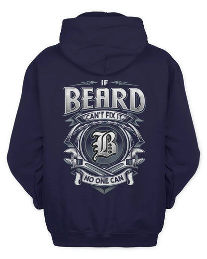 BEARD AP81-K4-626 - Personalized Ahmed Quote Apparel “If Ahmed Can't Fix It, No One Can” - Unisex Hoodie - Navy