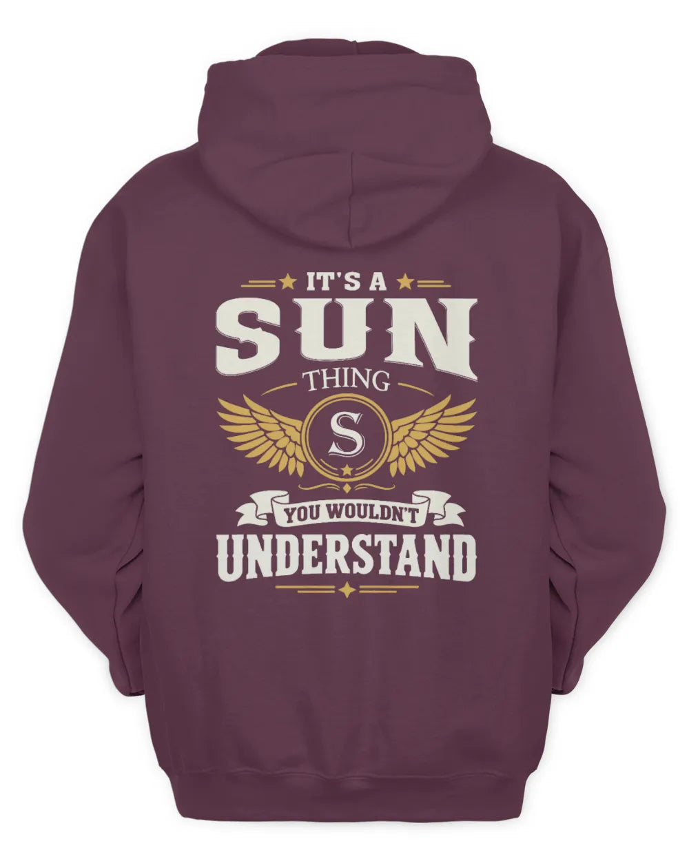 SUN KT06-M008 It’s a [NAME] Thing – You Wouldn’t Understand | Personalized Vintage T-Shirt - Unisex Hoodie - Maroon