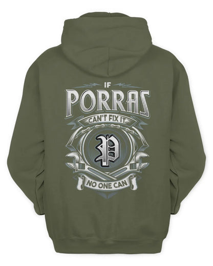 PORRAS AP81-K4-626 - Personalized Ahmed Quote Apparel “If Ahmed Can't Fix It, No One Can” - Unisex Hoodie - Military Green