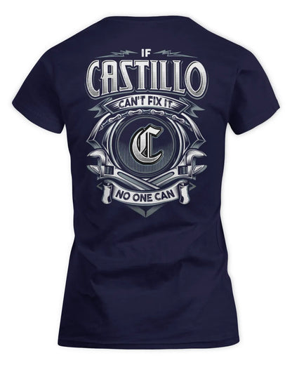 CASTILLO AP81-K4-626 - Personalized Ahmed Quote Apparel “If Ahmed Can't Fix It, No One Can” - Women's Standard T-Shirt - Navy