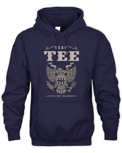 TEE TP06-K82 – Personalized Classic Style Apparel “Team NAME Lifetime Member” - Unisex Hoodie - Navy