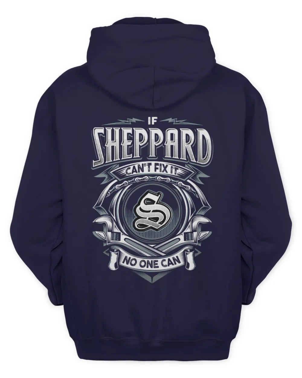 SHEPPARD AP81-K4-626 - Personalized Ahmed Quote Apparel “If Ahmed Can't Fix It, No One Can” - Unisex Hoodie - Navy