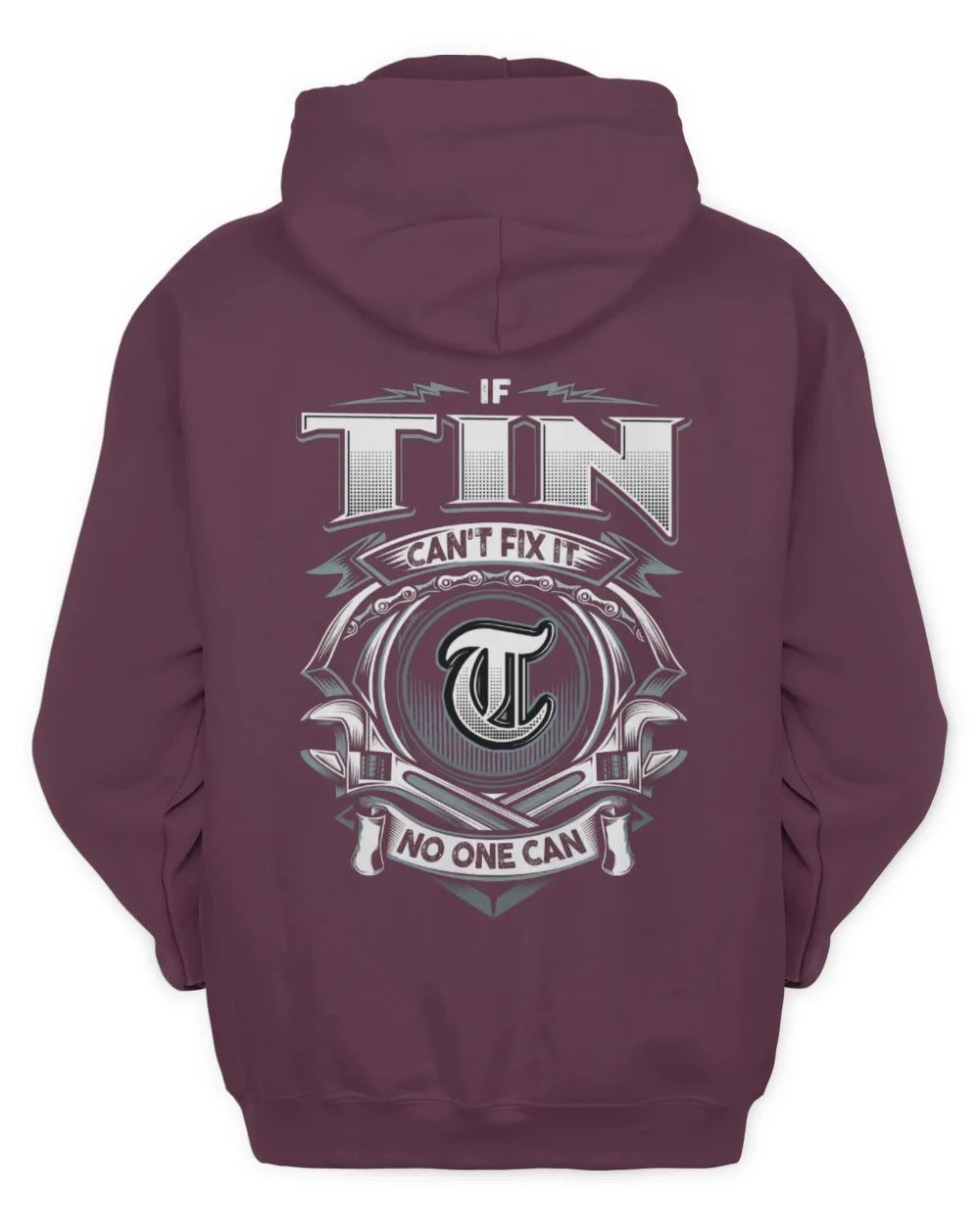 TIN AP81-K4-626 - Personalized Ahmed Quote Apparel “If Ahmed Can't Fix It, No One Can” - Unisex Hoodie - Maroon