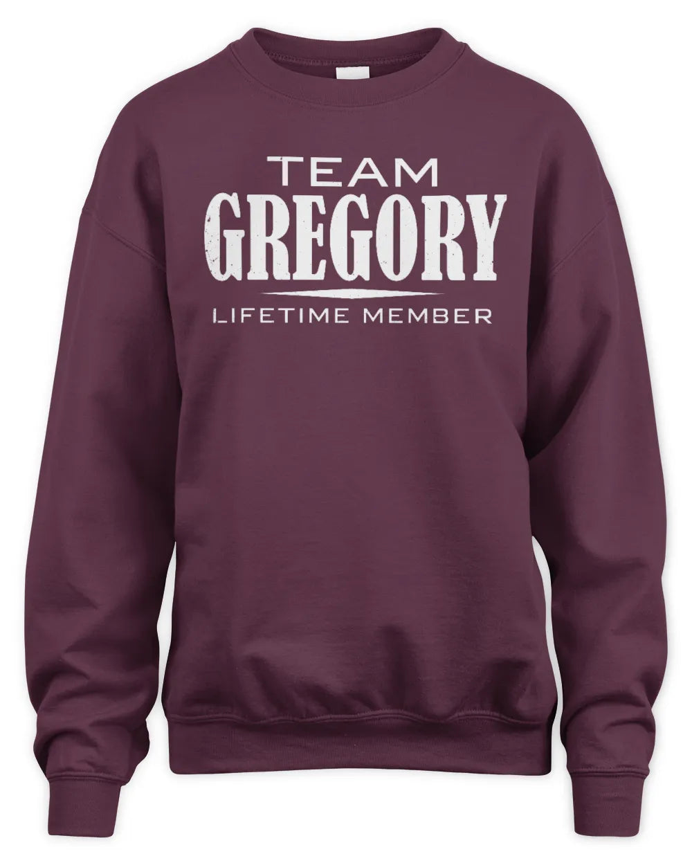 GREGORY BL62-K4-128 - Personalized “Team NAME Lifetime Member” - Unisex Sweatshirt - Maroon