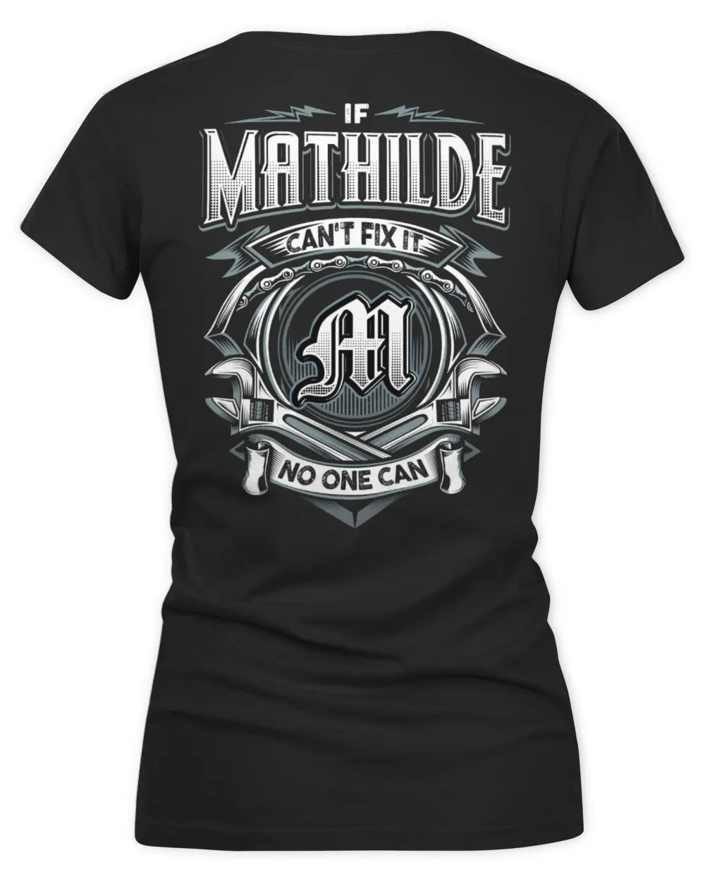 MATHILDE AP81-K4-626 - Personalized Ahmed Quote Apparel “If Ahmed Can't Fix It, No One Can” - Women's V-Neck T-Shirt - Black