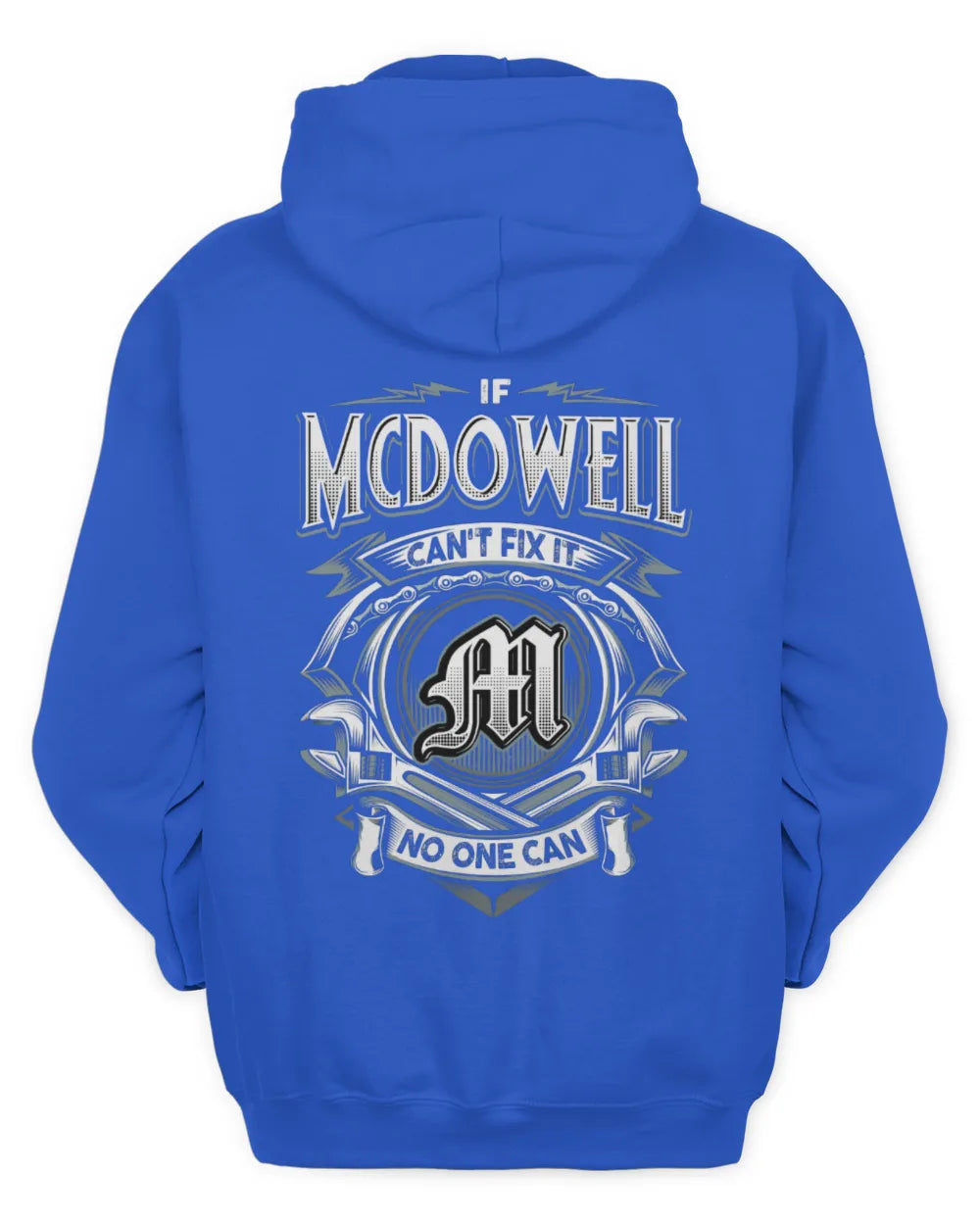 MCDOWELL AP81-K4-626 - Personalized Ahmed Quote Apparel “If Ahmed Can't Fix It, No One Can” - Unisex Hoodie - Royal