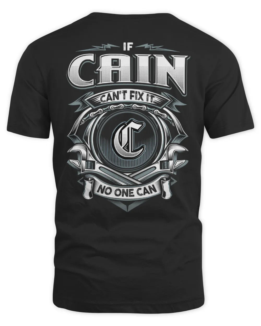 CAIN AP81-K4-626 - Personalized Ahmed Quote Apparel “If Ahmed Can't Fix It, No One Can” - Unisex Standard T-Shirt - Black