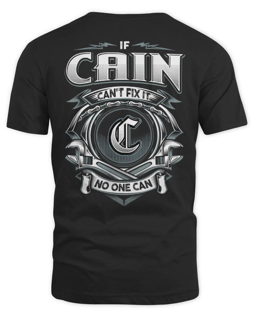 CAIN AP81-K4-626 - Personalized Ahmed Quote Apparel “If Ahmed Can't Fix It, No One Can” - Unisex Standard T-Shirt - Black