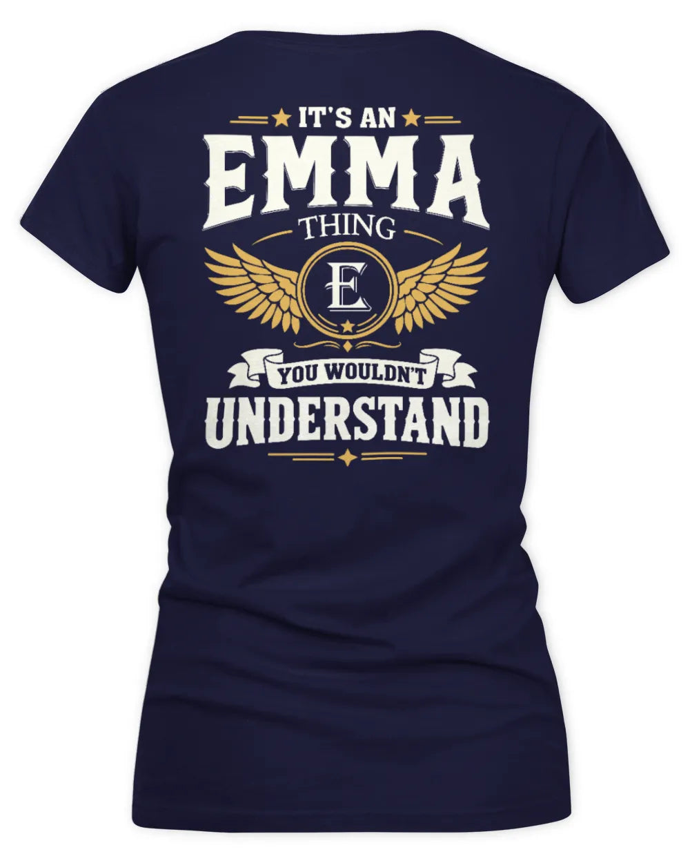 EMMA KT06-M008 It’s a [NAME] Thing – You Wouldn’t Understand | Personalized Vintage T-Shirt - Women's V-Neck T-Shirt - Navy