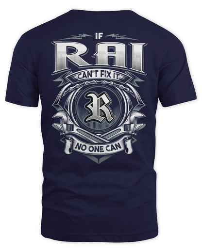 RAI AP81-K4-626 - Personalized Ahmed Quote Apparel “If Ahmed Can't Fix It, No One Can” - Unisex Standard T-Shirt - Navy