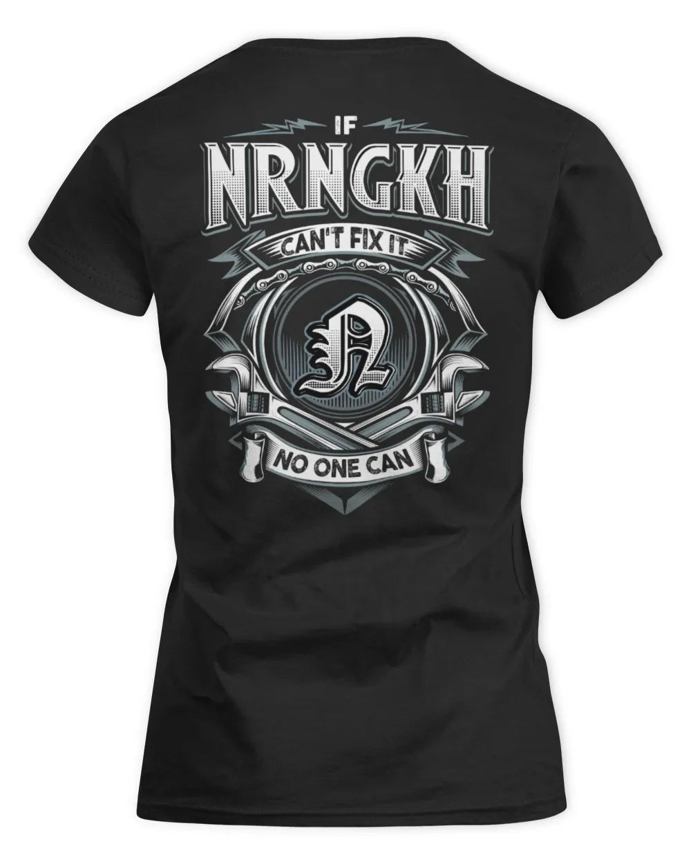 NRNGKH AP81-K4-626 - Personalized Ahmed Quote Apparel “If Ahmed Can't Fix It, No One Can” - Women's Standard T-Shirt - Black