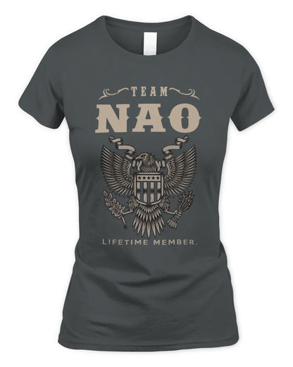 NAO TP06-K82 – Personalized Classic Style Apparel “Team NAME Lifetime Member” - Women's Standard T-Shirt - Charcoal