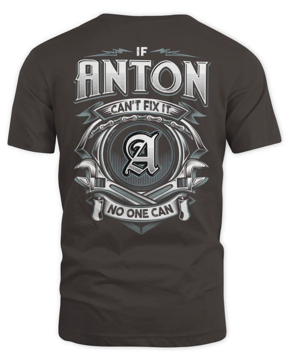 ANTON AP81-K4-626 - Personalized Ahmed Quote Apparel “If Ahmed Can't Fix It, No One Can” - Unisex Standard T-Shirt - Dark Chocolate
