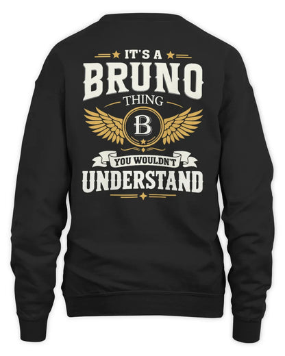 BRUNO KT06-M008 It’s a [NAME] Thing – You Wouldn’t Understand | Personalized Vintage T-Shirt - Unisex Sweatshirt - Black