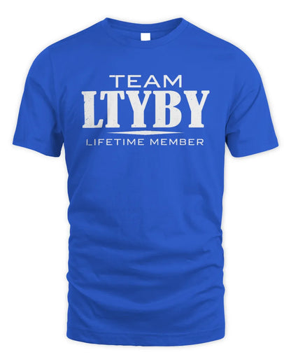 LTYBY BL62-K4-128 - Personalized “Team NAME Lifetime Member” - Unisex Standard T-Shirt - Royal