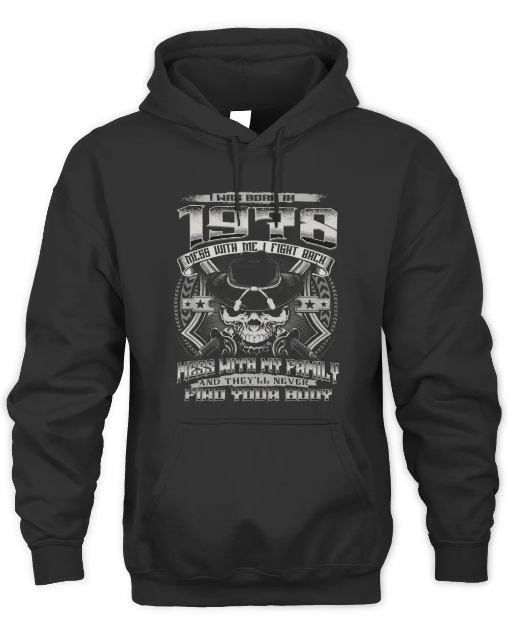1978 HH89-K2 – Protective Family Quote T-Shirt - Unisex Hoodie - Black