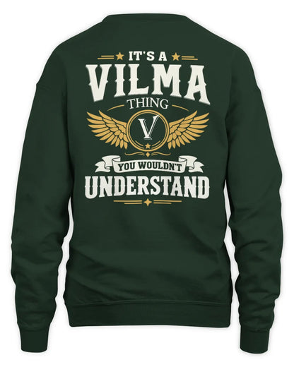 VILMA KT06-M008 It’s a [NAME] Thing – You Wouldn’t Understand | Personalized Vintage T-Shirt - Unisex Sweatshirt - Forest Green