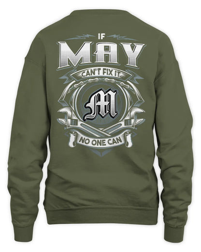 MAY AP81-K4-626 - Personalized Ahmed Quote Apparel “If Ahmed Can't Fix It, No One Can” - Unisex Sweatshirt - Military Green
