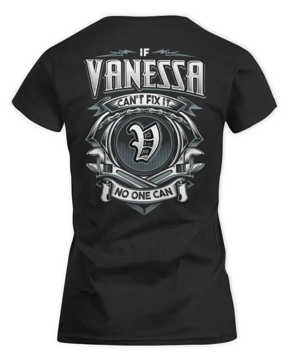 VANESSA AP81-K4-626 - Personalized Ahmed Quote Apparel “If Ahmed Can't Fix It, No One Can” - Women's Standard T-Shirt - Black