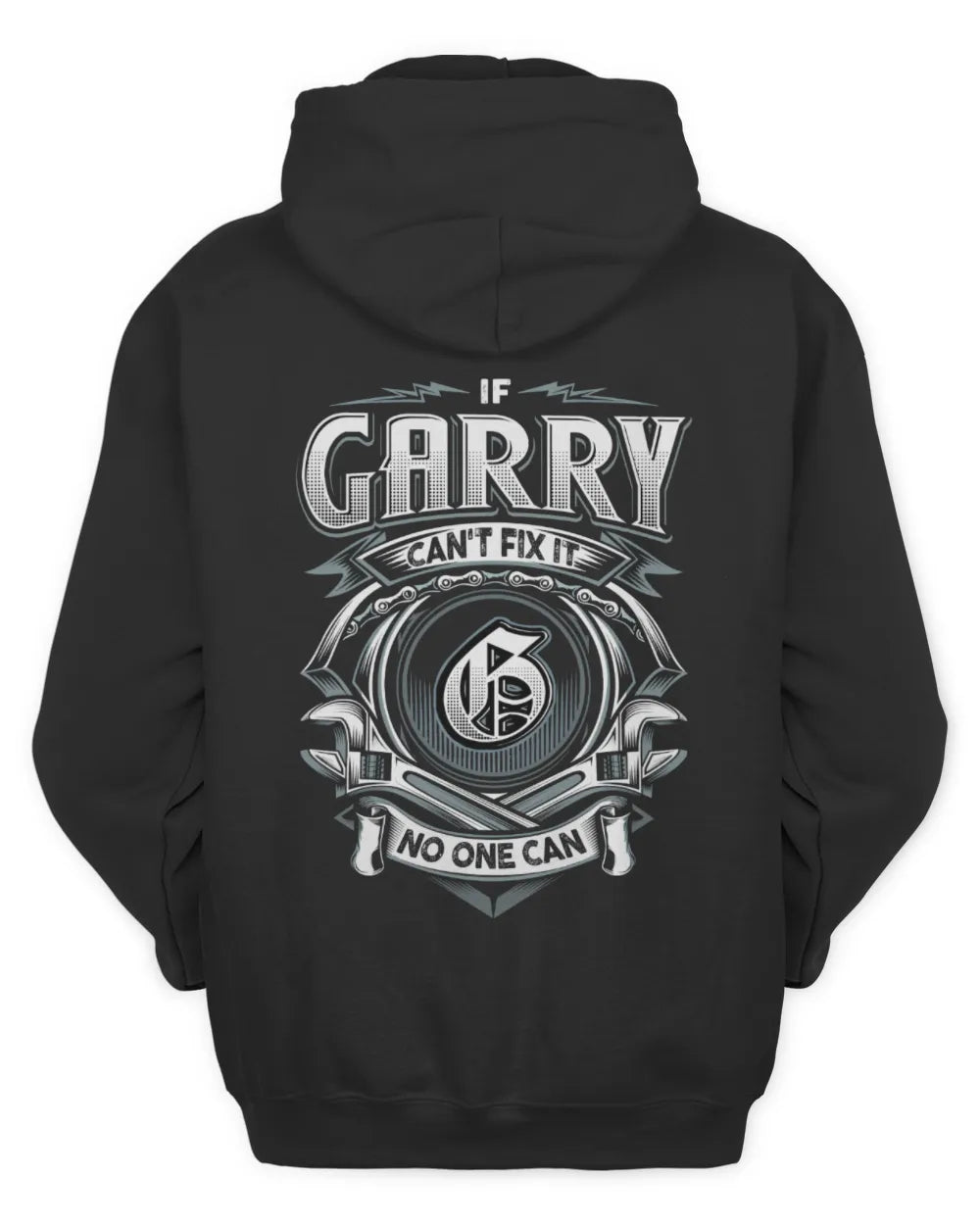 GARRY AP81-K4-626 - Personalized Ahmed Quote Apparel “If Ahmed Can't Fix It, No One Can” - Unisex Hoodie - Black