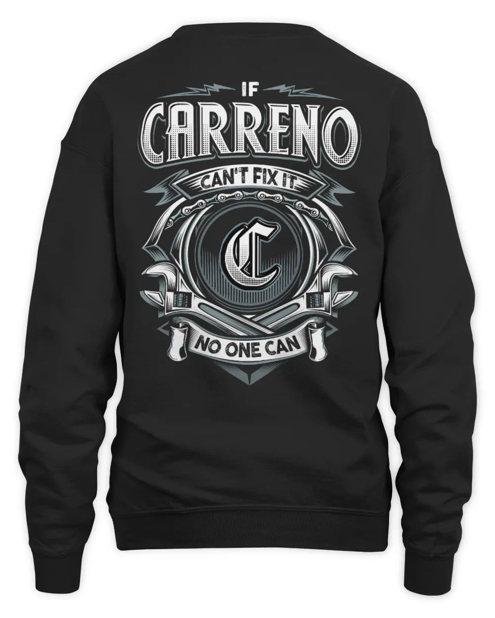 CARRENO AP81-K4-626 - Personalized Ahmed Quote Apparel “If Ahmed Can't Fix It, No One Can” - Unisex Sweatshirt - Black