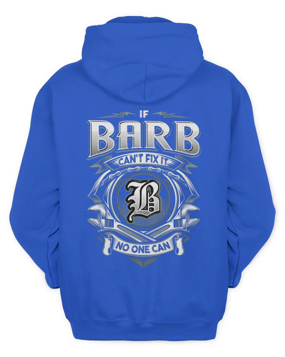 BARB AP81-K4-626 - Personalized Ahmed Quote Apparel “If Ahmed Can't Fix It, No One Can” - Unisex Hoodie - Royal