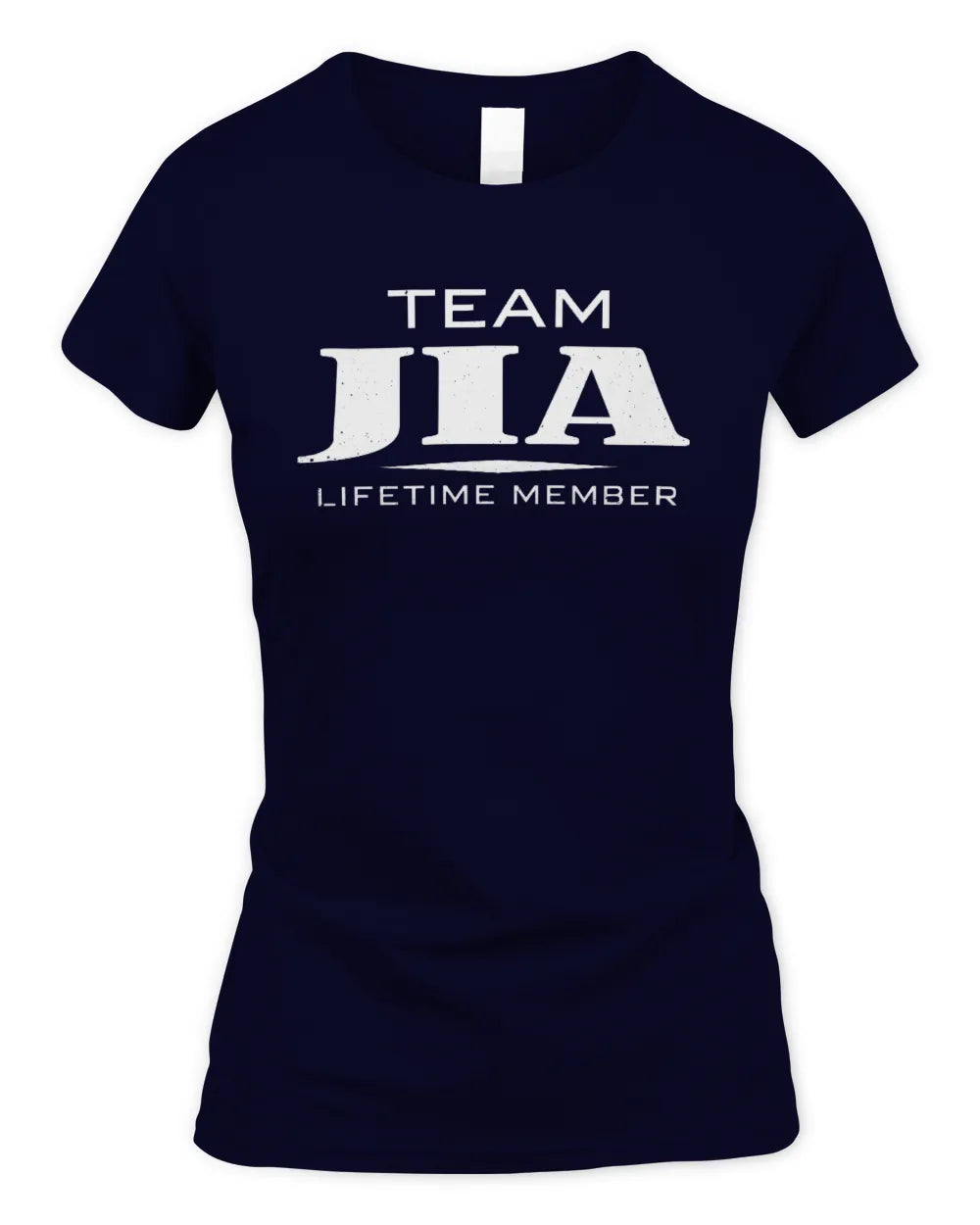 JIA BL62-K4-128 - Personalized “Team NAME Lifetime Member” - Women's Standard T-Shirt - Navy