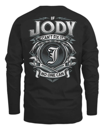 JODY AP81-K4-626 - Personalized Ahmed Quote Apparel “If Ahmed Can't Fix It, No One Can” - Men's Long Sleeved T-Shirt - Black