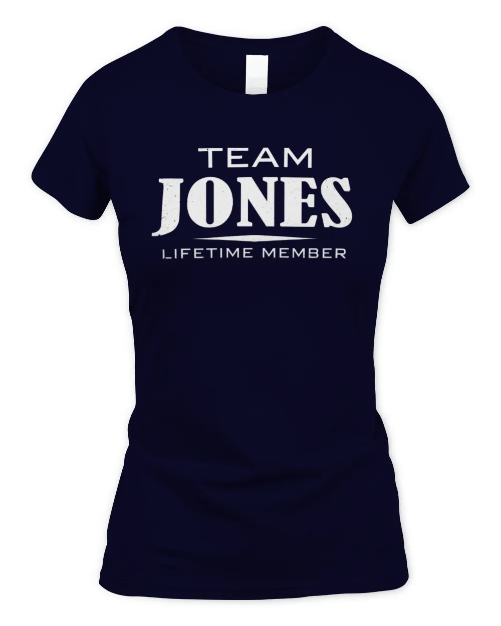 JONES BL62-K4-128 - Personalized “Team NAME Lifetime Member” - Women's Standard T-Shirt - Navy