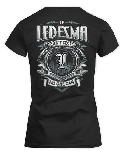 LEDESMA AP81-K4-626 - Personalized Ahmed Quote Apparel “If Ahmed Can't Fix It, No One Can” - Women's Standard T-Shirt - Black