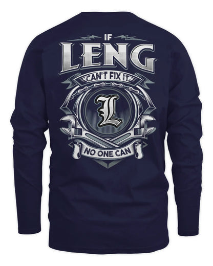 LENG AP81-K4-626 - Personalized Ahmed Quote Apparel “If Ahmed Can't Fix It, No One Can” - Men's Long Sleeved T-Shirt - Navy