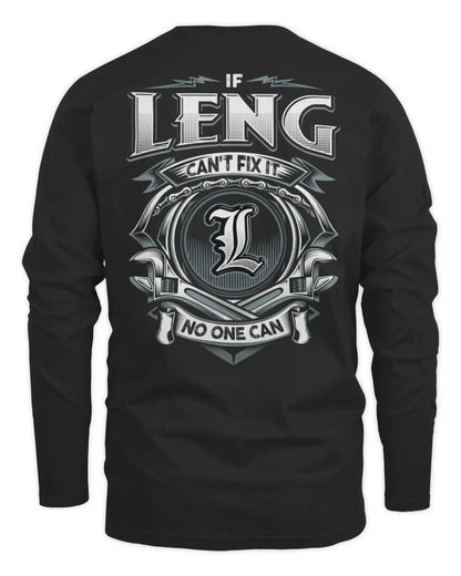 LENG AP81-K4-626 - Personalized Ahmed Quote Apparel “If Ahmed Can't Fix It, No One Can” - Men's Long Sleeved T-Shirt - Black
