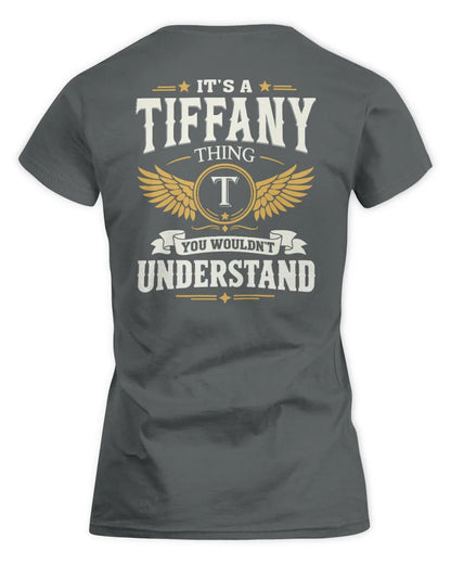 TIFFANY KT06-M008 It’s a [NAME] Thing – You Wouldn’t Understand | Personalized Vintage T-Shirt - Women's Standard T-Shirt - Charcoal