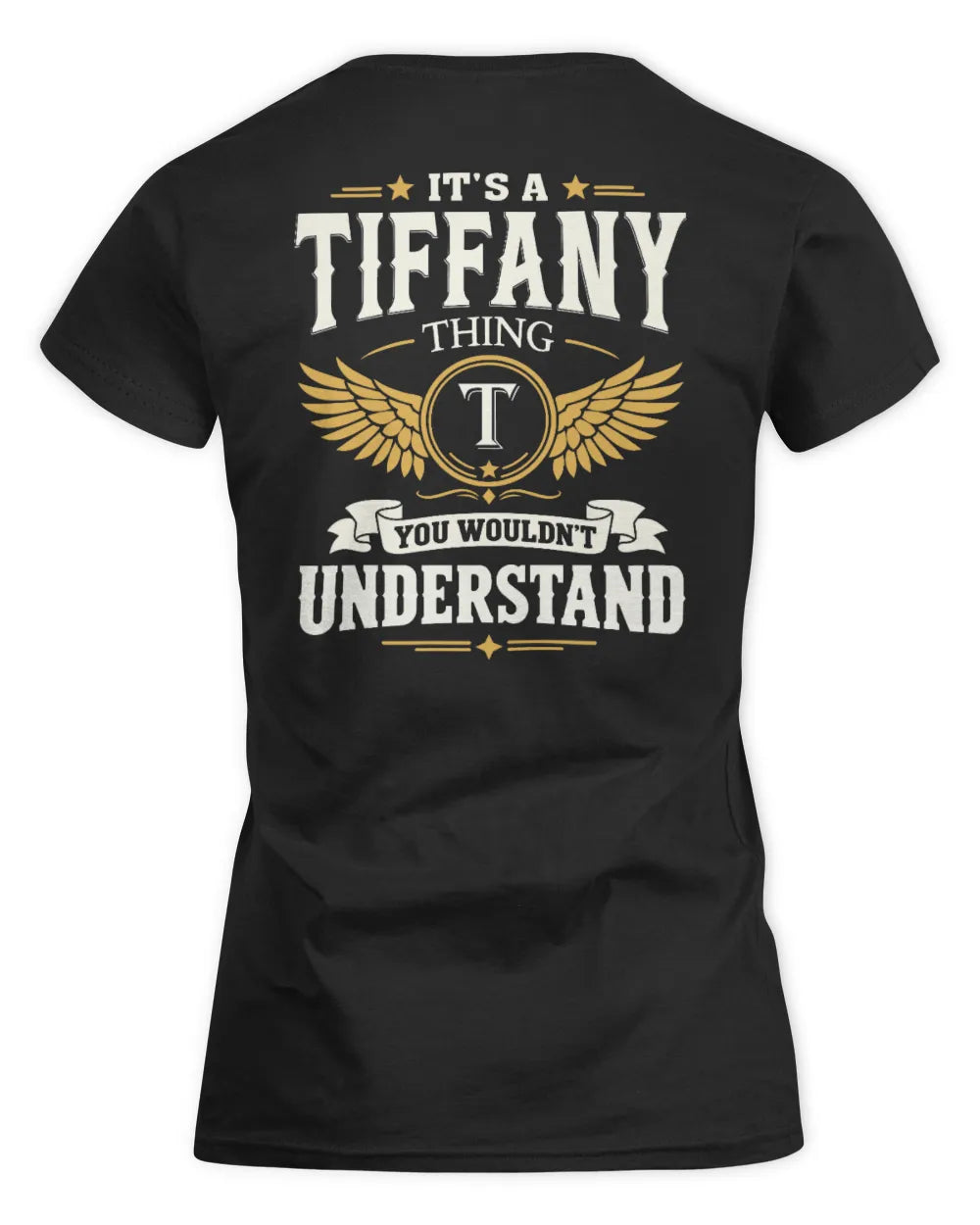 TIFFANY KT06-M008 It’s a [NAME] Thing – You Wouldn’t Understand | Personalized Vintage T-Shirt - Women's Standard T-Shirt - Black