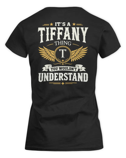 TIFFANY KT06-M008 It’s a [NAME] Thing – You Wouldn’t Understand | Personalized Vintage T-Shirt - Women's Standard T-Shirt - Black
